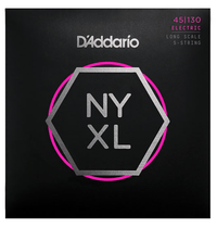 D'addario Strängar DADDARIO NYXL45130 Elbas NYXL Nickel Wound 045-130 (5-str) Custom Light tgt11
