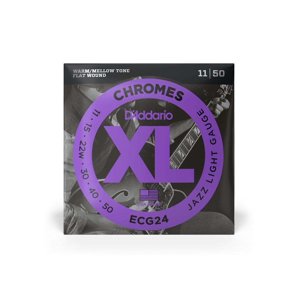 D'addario Stränginstrument DADDARIO ECG24 Chromes Flat Wound 011-050 tgt11