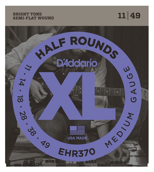 D'addario Stränginstrument DADDARIO EHR370 Elgitarr Half Rounds 011-049 tgt11