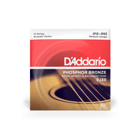 D'addario Stränginstrument DADDARIO EJ39 Western Phosphor Bronze 012-052 12-String tgt11