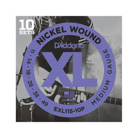 D'addario Stränginstrument DADDARIO EXL115 Elgitarr Nickel Wound Propack 011 -049 (10-pack) tgt11