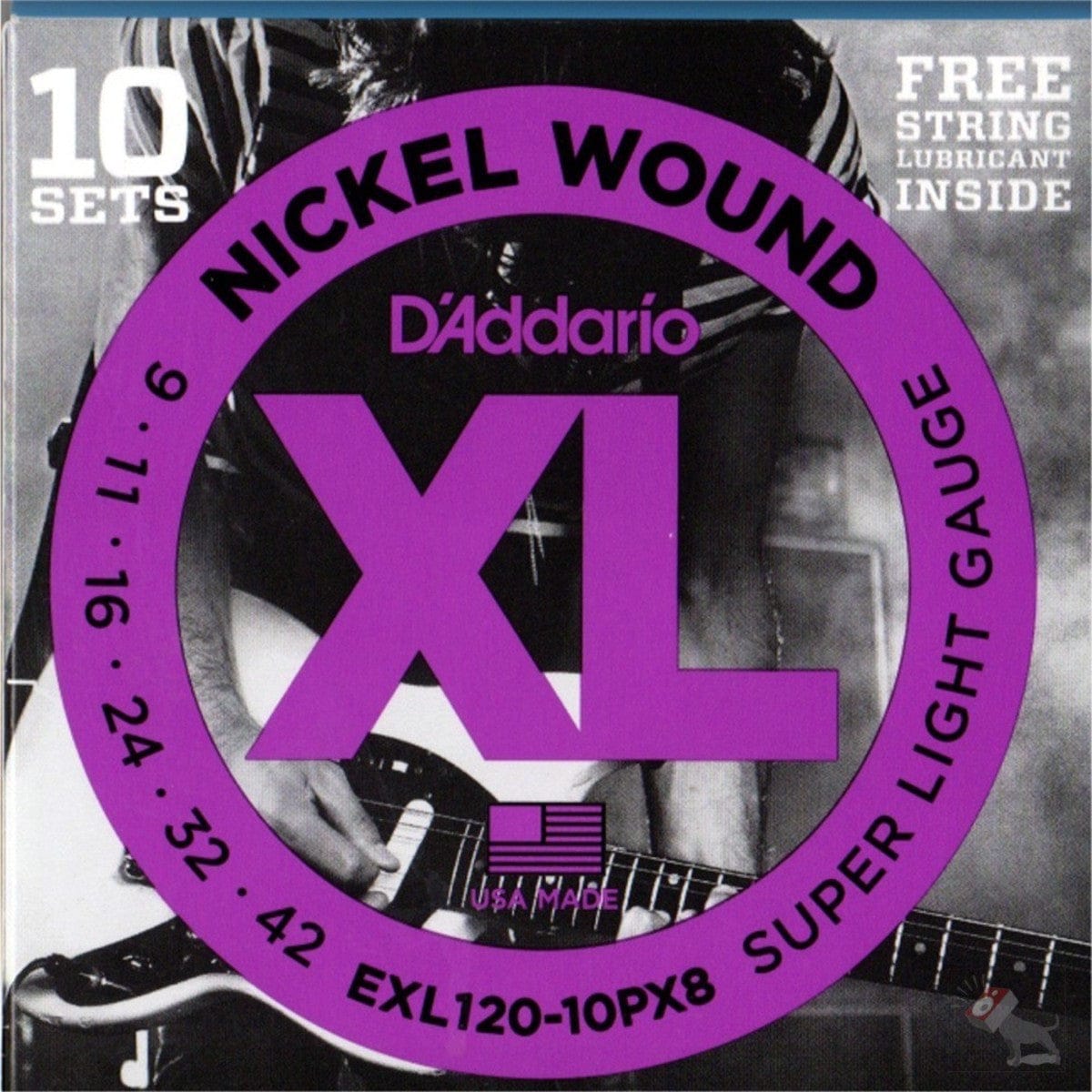 D'addario Stränginstrument DADDARIO EXL120 Elgitarr Nickel Wound Propack 009 -042 (10-pack) tgt11