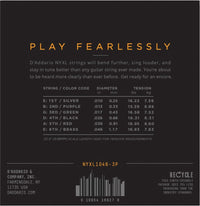 D'addario Stränginstrument DADDARIO NYXL1046-3P Elgitarr NYXL 010-046 3-PACK tgt11