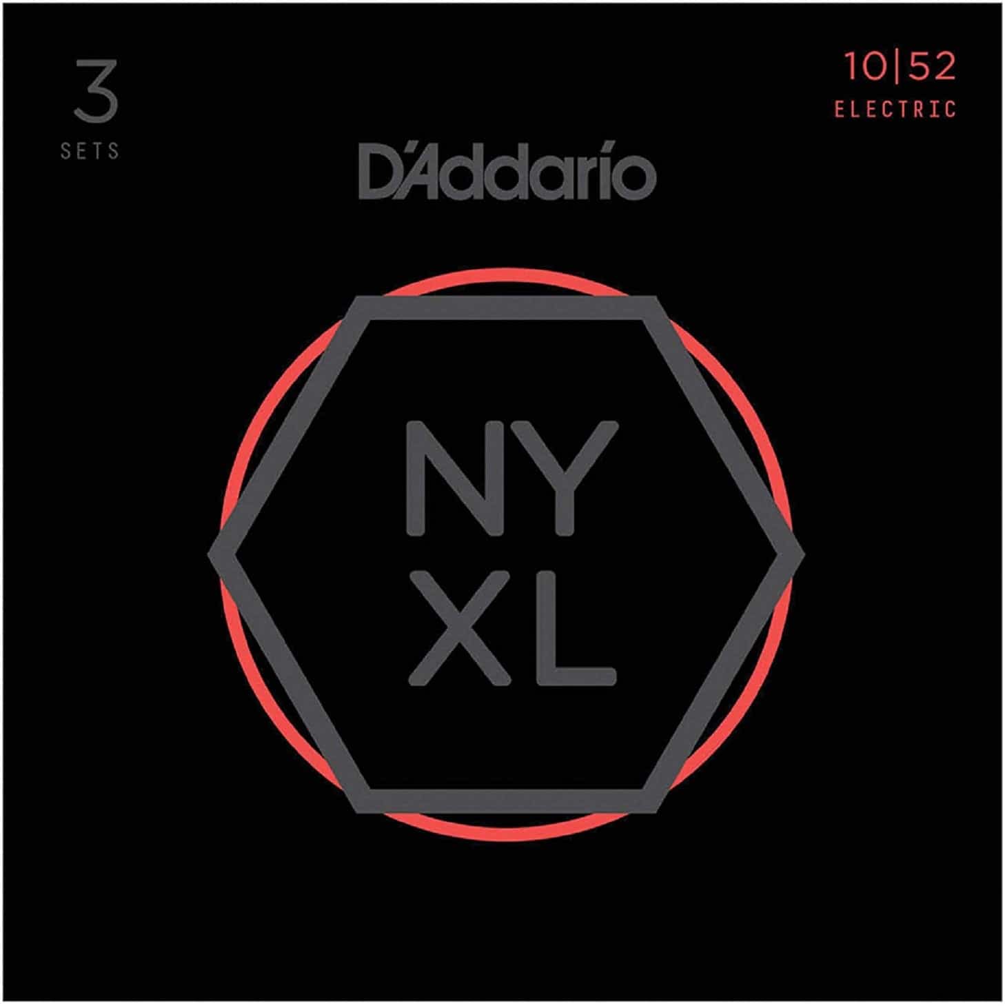 D'addario Stränginstrument DADDARIO NYXL1052-3P Elgitarr NYXL 010-052 3-PACK tgt11