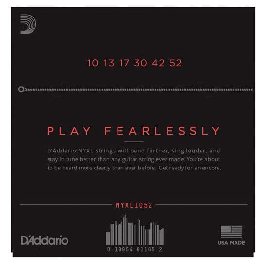 D'addario Stränginstrument DADDARIO NYXL1052 Elgitarr NYXL 010-052 tgt11