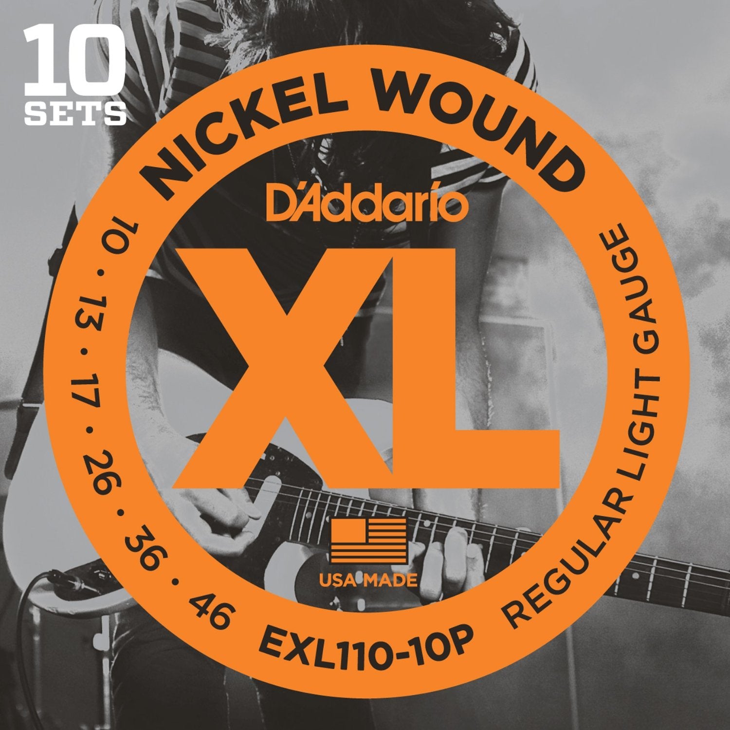 DADDARIO EXL110 Electric Guitar Nickel Wound Propack 010 -046 (10-pack)