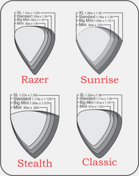 Gravity Picks Sunrise Standard 3.0 mm Polished w Multi-Grip Hole