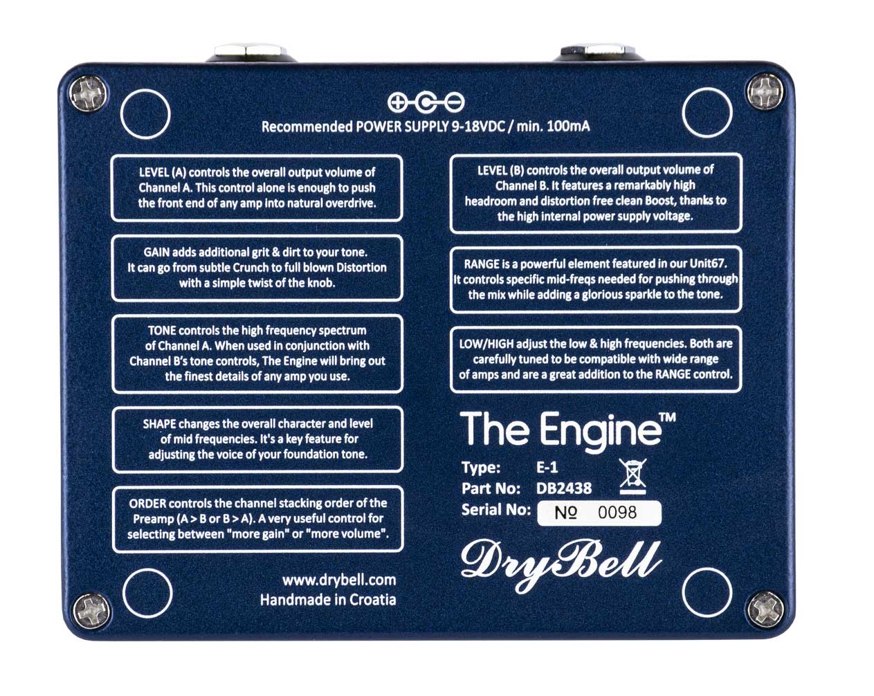 Drybell Pedaler Drybell The Engine Dual Preamp tgt11