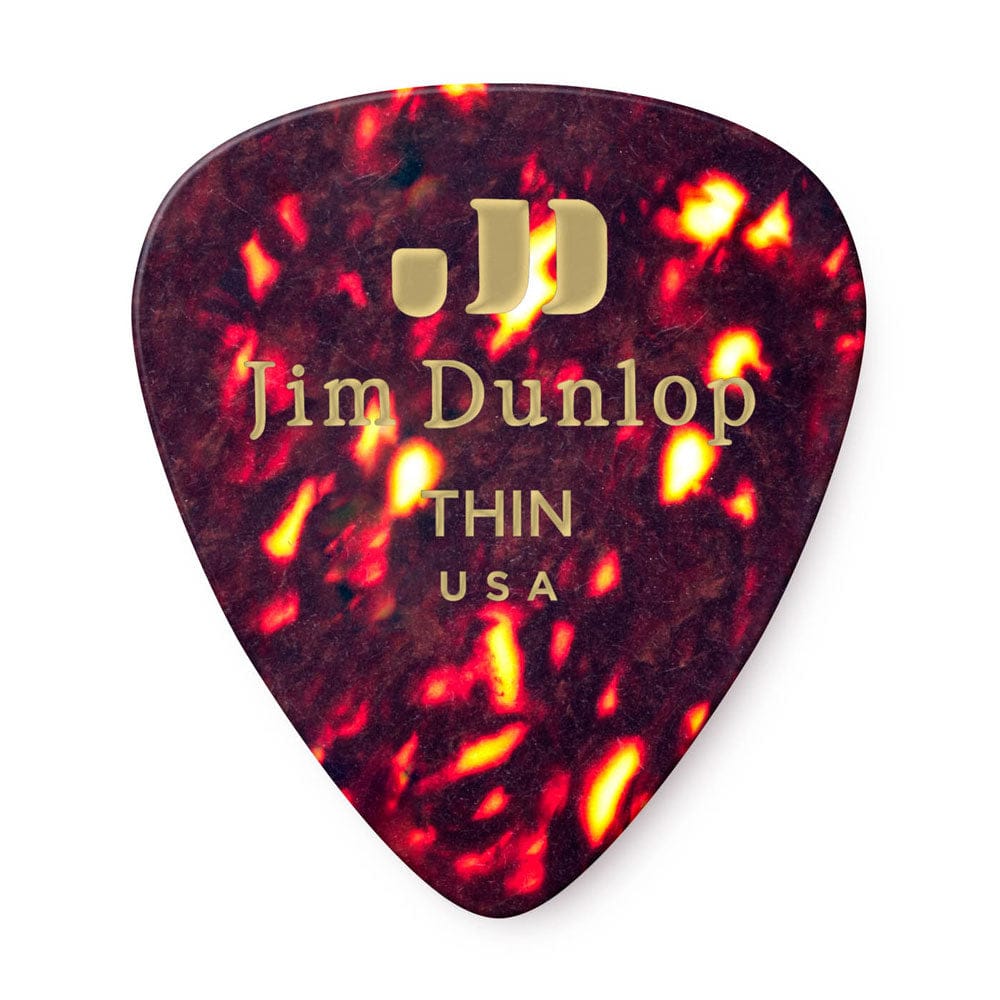 Dunlop Stränginstrument Dunlop Celluloid Shell Pick Thin Players Pack 12-Pack tgt11