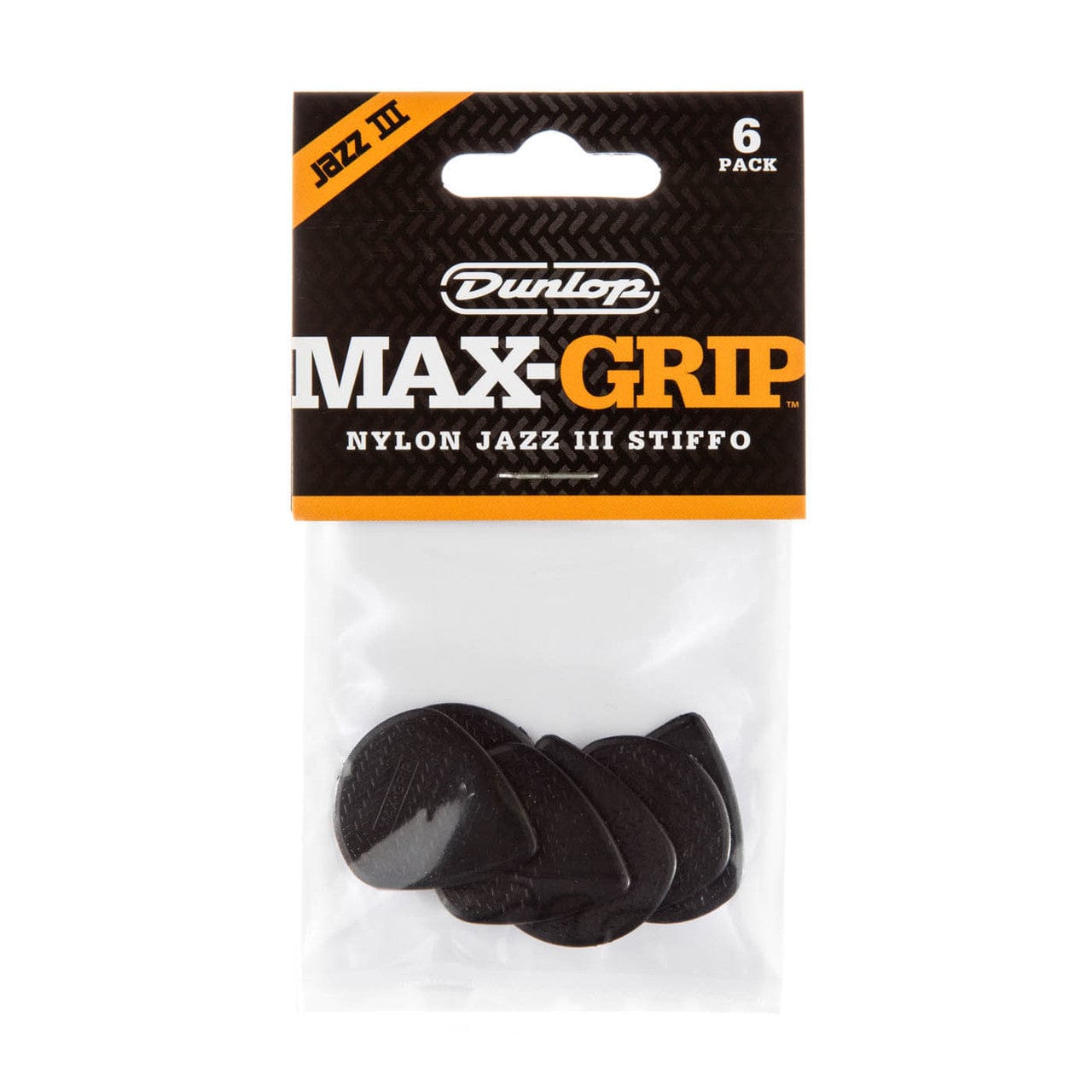 Dunlop Stränginstrument Dunlop Max-Grip Jazz III Nylon Players Pack 6-pack JAZZ471P3S tgt11