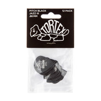 Dunlop Stränginstrument Dunlop Tortex Pitch Black Jazz III 0.88 Players Pack 12-pack tgt11