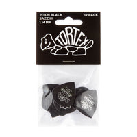 Dunlop Stränginstrument Dunlop Tortex Pitch Black Jazz III 1.14 Players Pack 12-pack tgt11