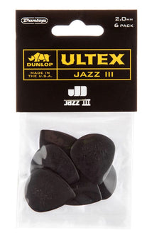 Dunlop Stränginstrument Plektrum DUNLOP Ultex JAZZ III 6/PLYPK tgt11