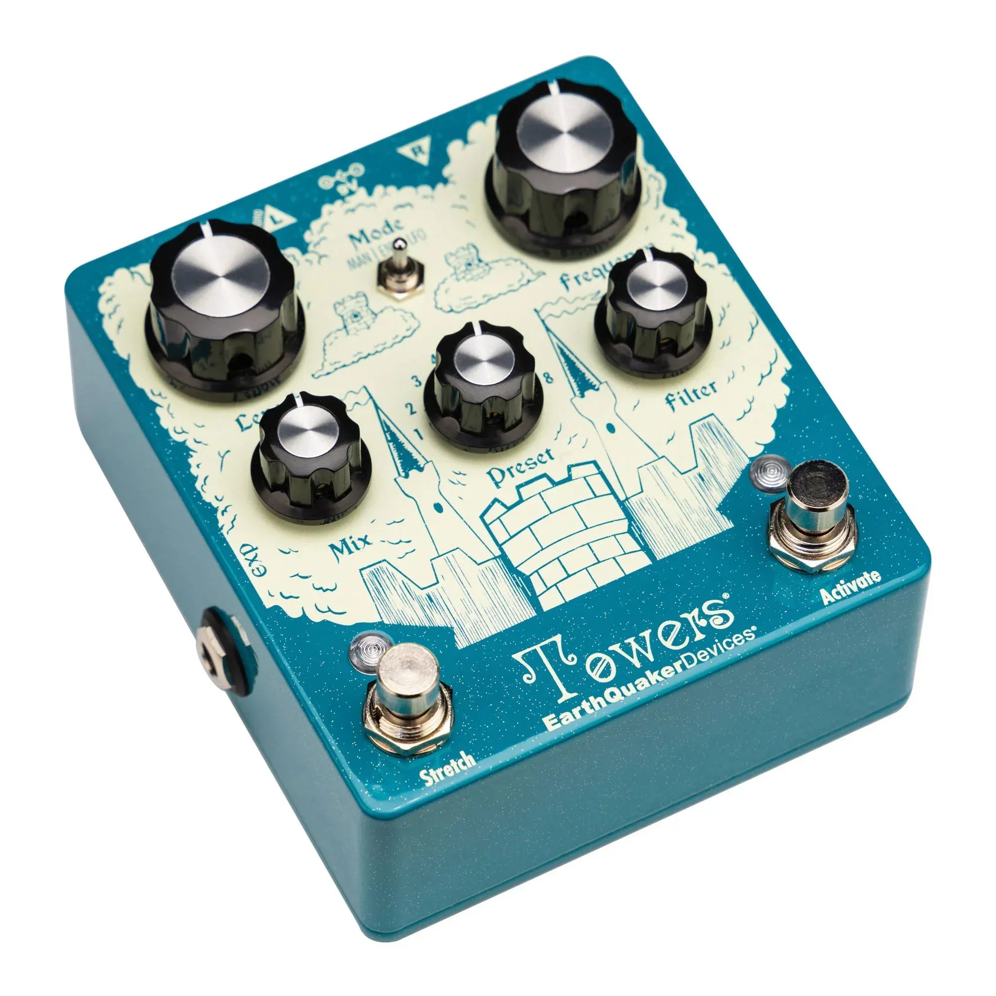 Earthquaker Devices Reverb EarthQuaker Devices Towers Stereo Reverberant Filter tgt11