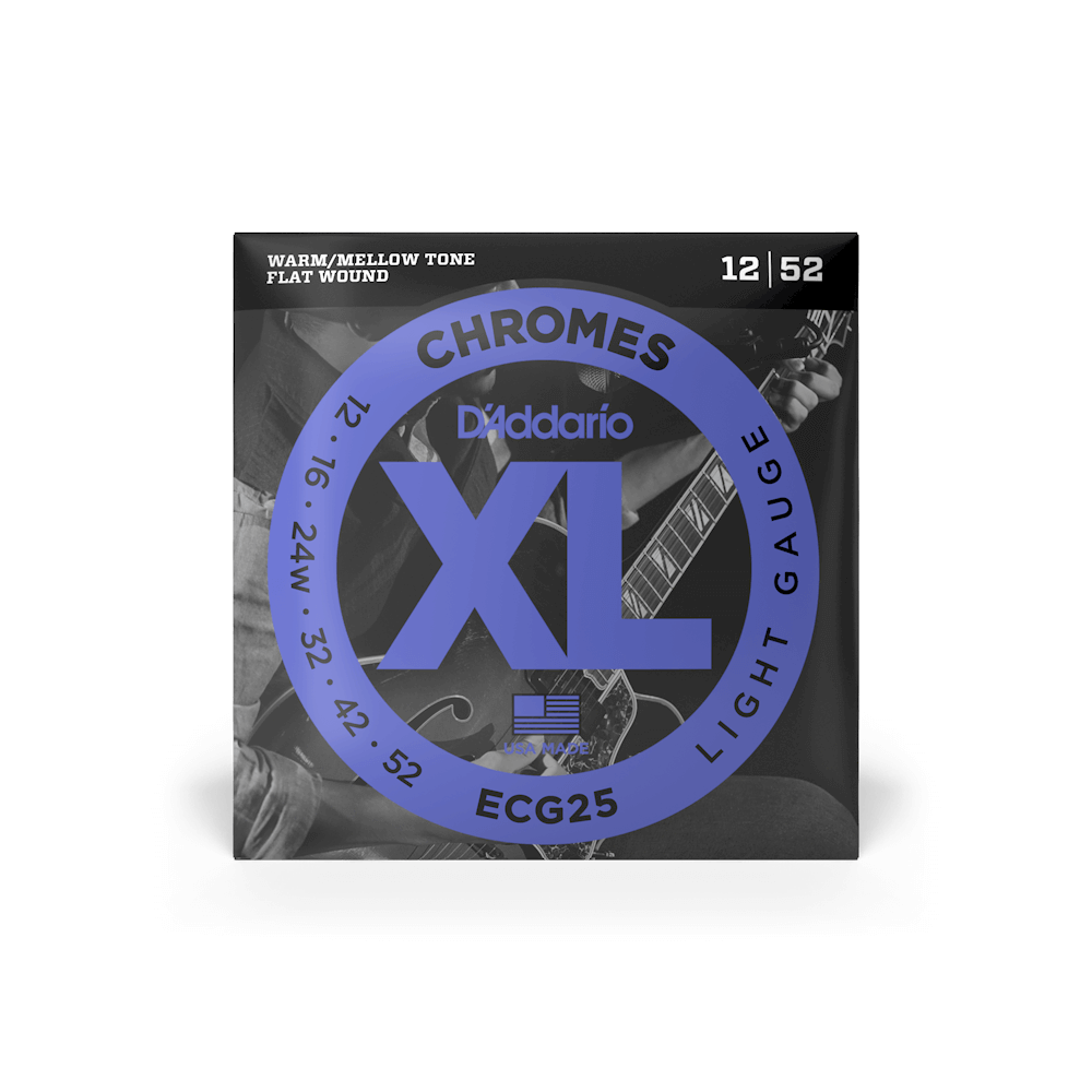 DADDARIO ECG25 Chromes Flat Wound 012-052