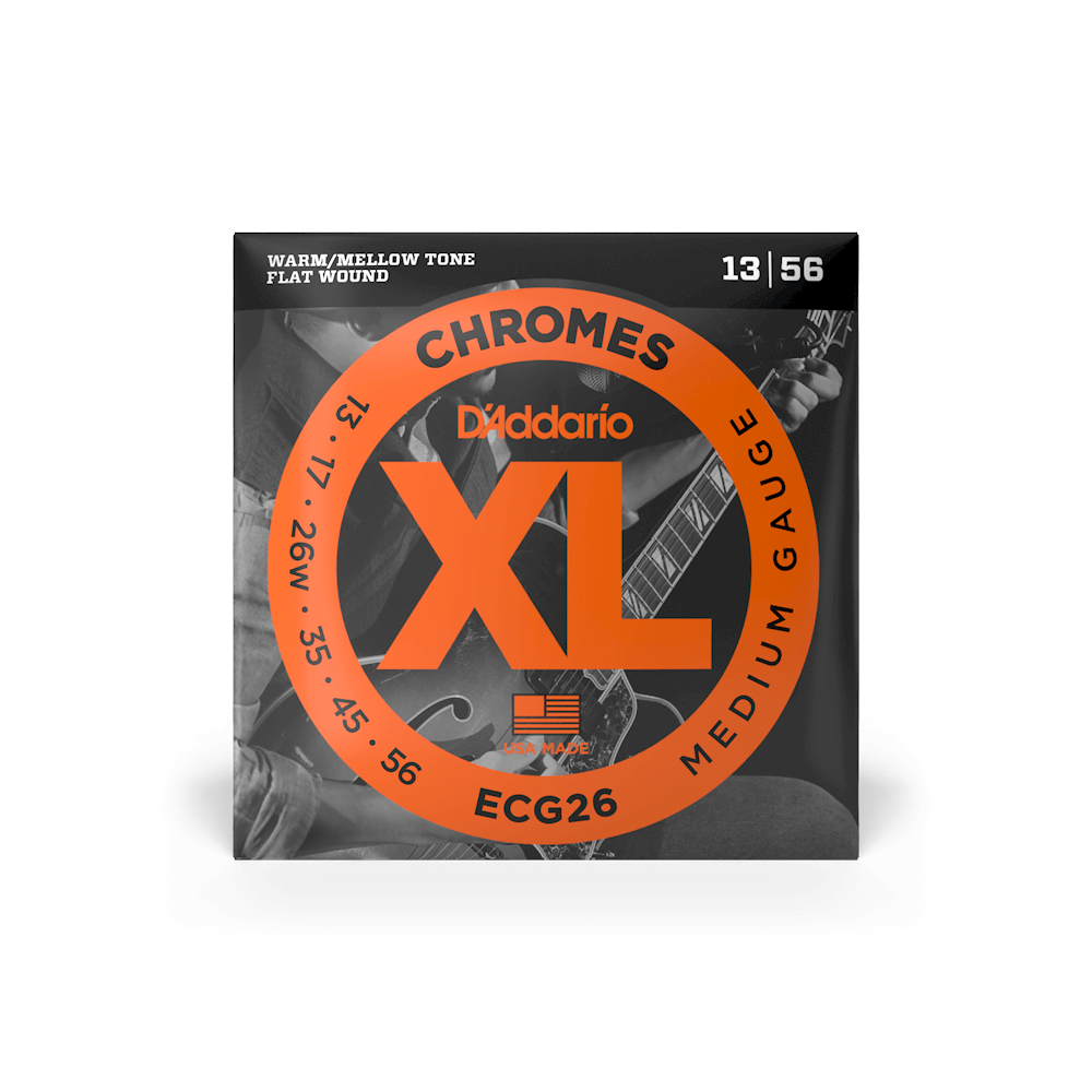 DADDARIO ECG26 Chromes Flat Wound 013-056