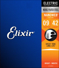 Elixir Electric Nickel Plated Steel NANOWEB | 009-042