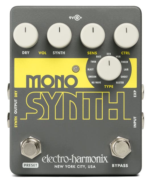 Electro Harmonix Pedaler Electro Harmonix Mono Synth Guitar Synthesizer tgt11