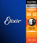 Elixir Stränginstrument Elixir Electric Nickel Plated Steel NANOWEB | 009-042 tgt11