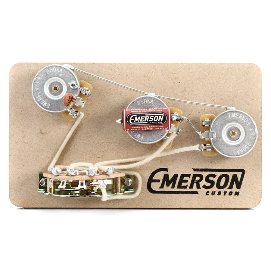 Emerson Custom Gitarrtillbehör Emerson Custom 5-Way Strat Prewired Kit Premier Pro tgt11