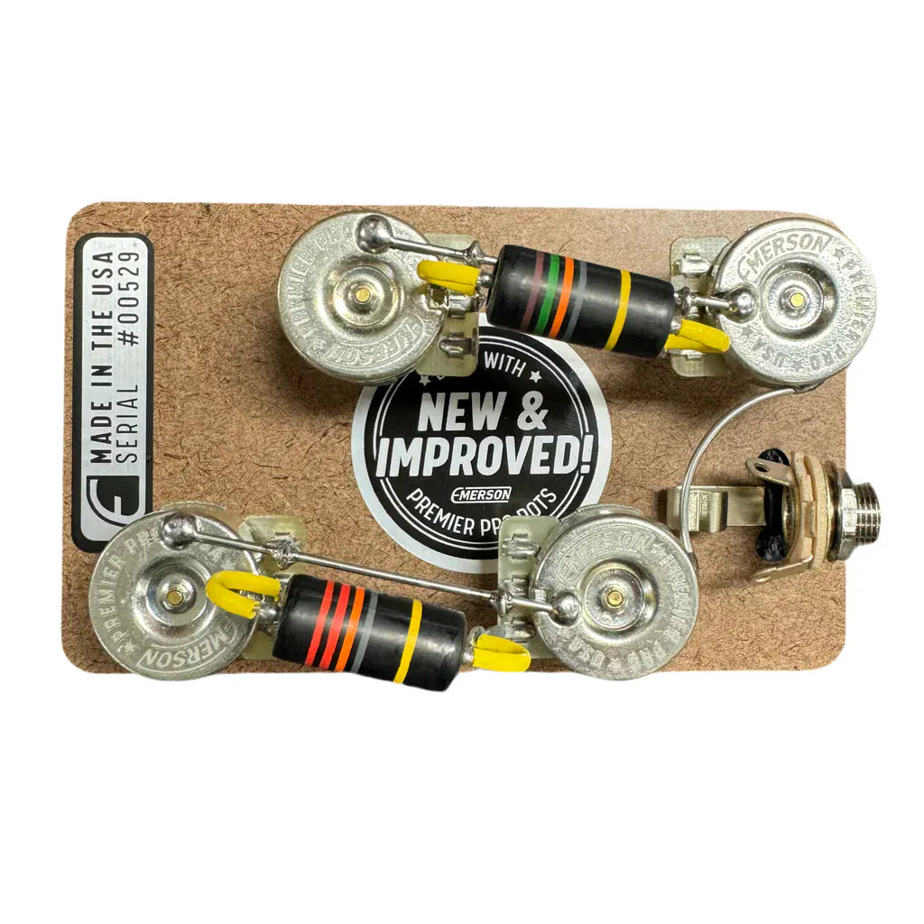 Emerson Custom Gitarrtillbehör Emerson Custom 500K Les Paul Prewired Kit Premier Pro tgt11