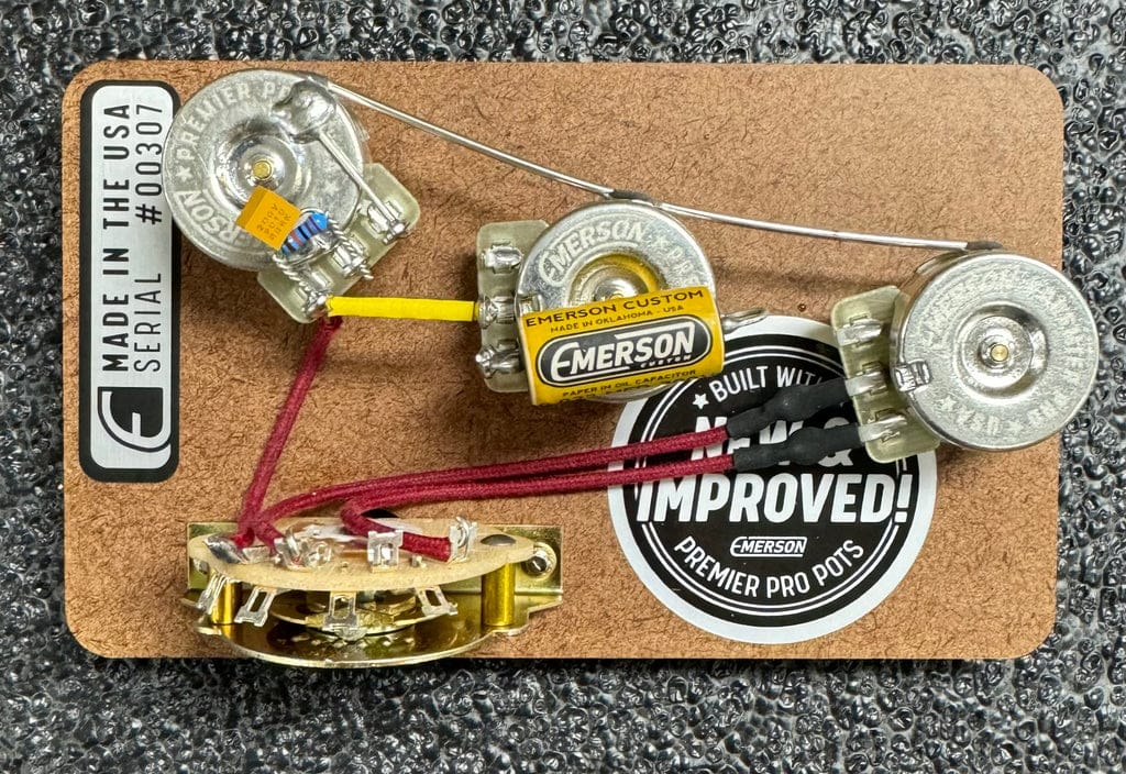 Emerson Custom Gitarrtillbehör Emerson Custom Blender 5-Way Strat Prewired Kit Premier Pro tgt11