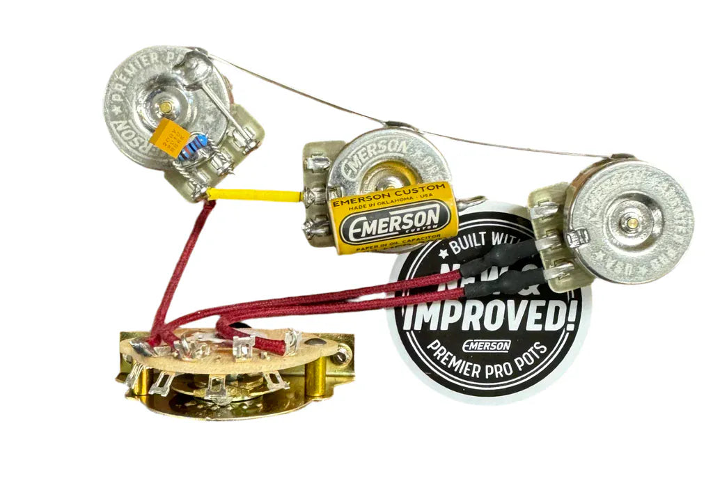 Emerson Custom Gitarrtillbehör Emerson Custom Blender 5-Way Strat Prewired Kit Premier Pro tgt11