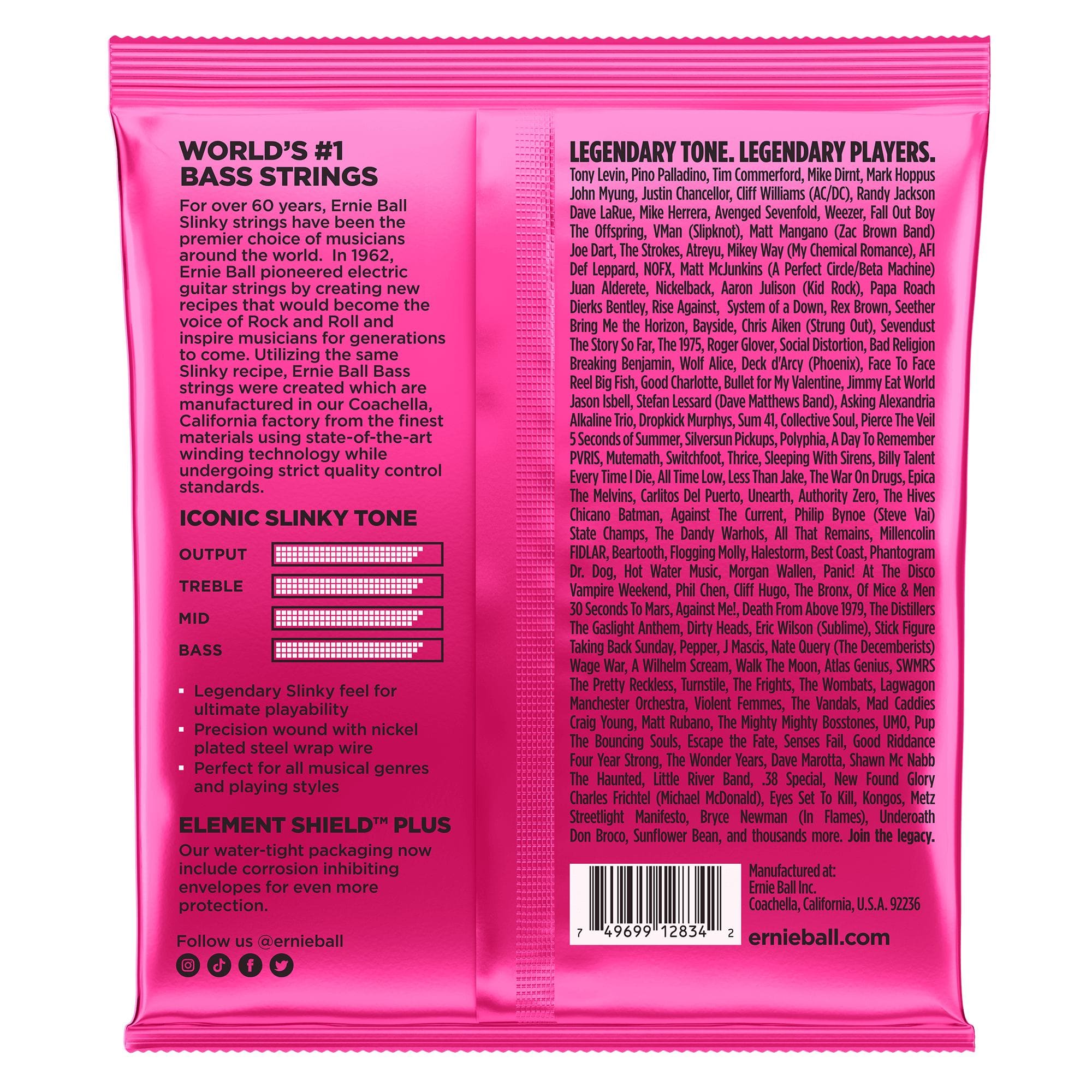 Ernie Ball Bassträngar Ernie Ball 2834 Super Slinky Bass tgt11