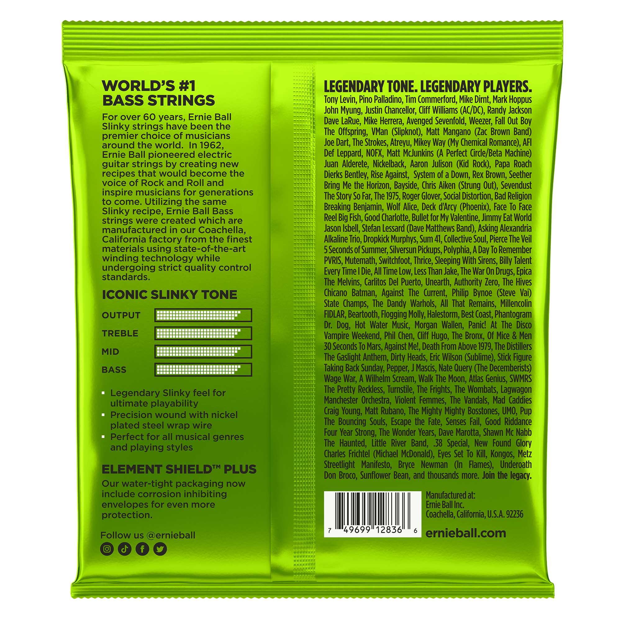 Ernie Ball Bassträngar Ernie Ball 2836 5-String Regular Slinky Bass tgt11