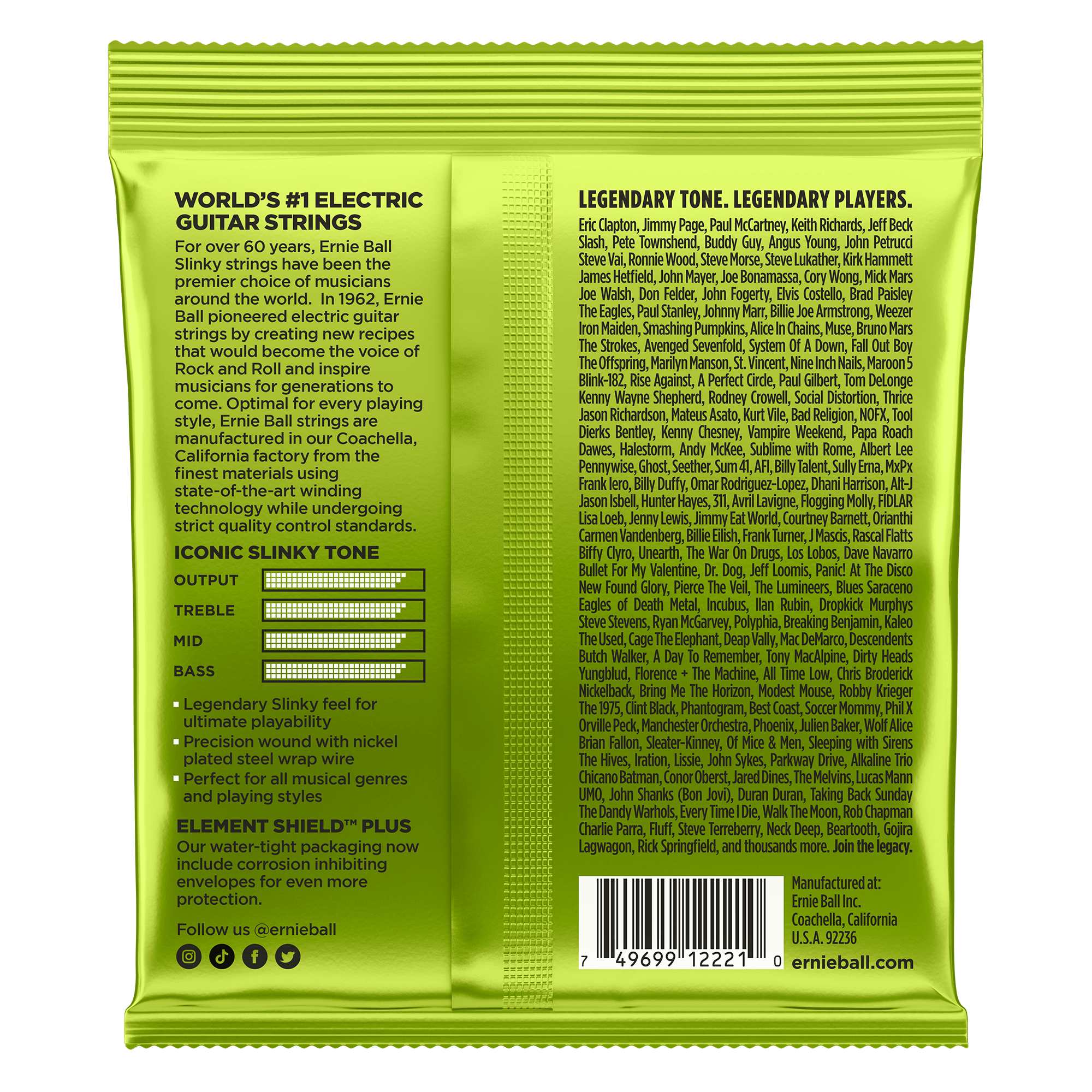 Ernie Ball Strängar Ernie Ball 2221 Regular Slinky Nickel 10-46 tgt11