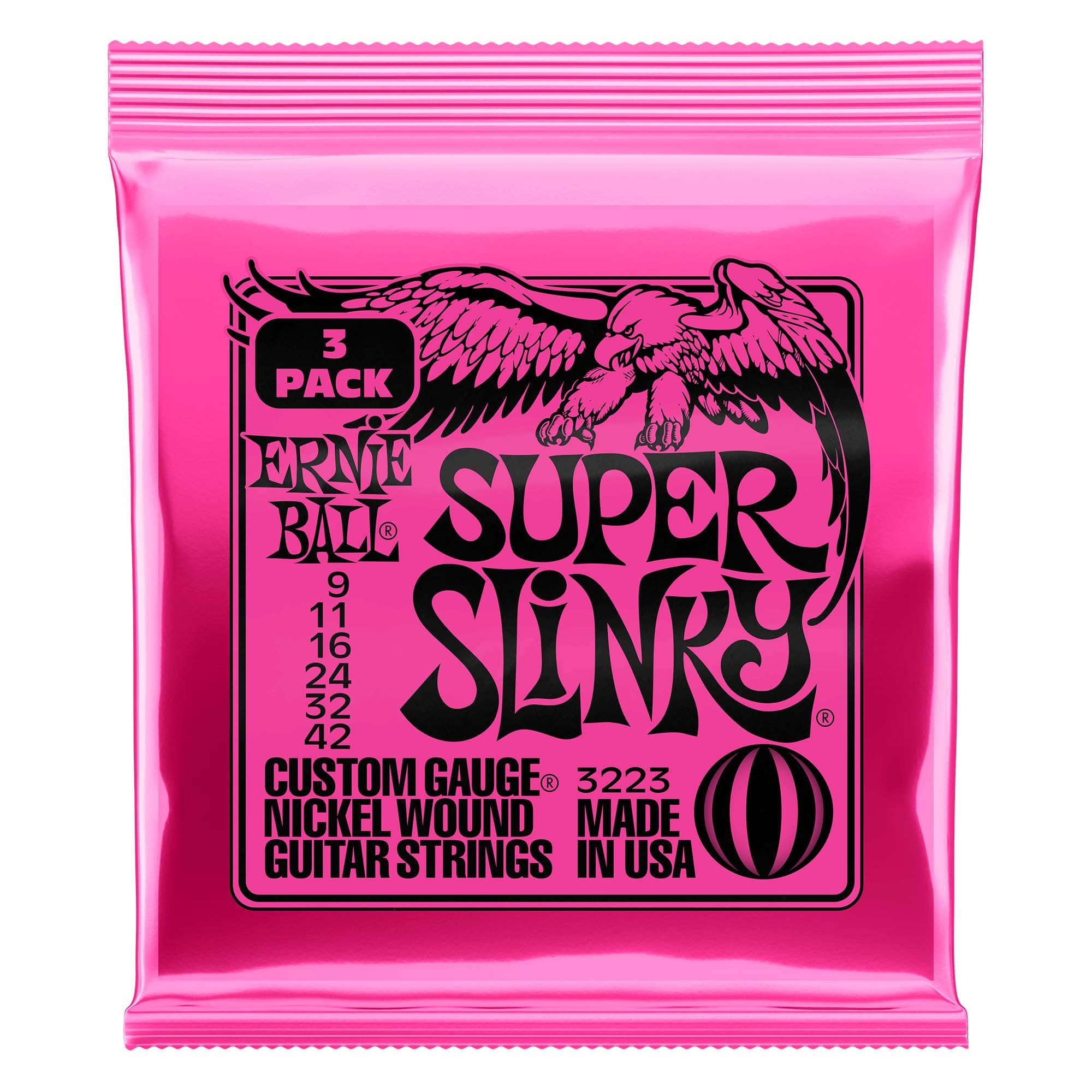 Ernie Ball Strängar Ernie Ball 3223 Super Slinky Nickel 3-Pack tgt11
