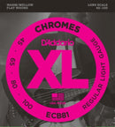 DADDARIO ECB81 Chromes Flat Wounds 45-100 Long Scale