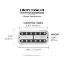 Fralin pickups Pickups Fralin Fralin*Tron Set Nickel tgt11