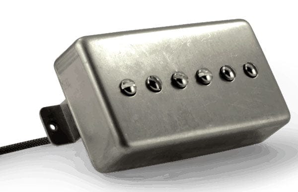 Fralin pickups Pickups Fralin P90 Hum-Cancelling Humbucker Size Set Raw Nickel tgt11