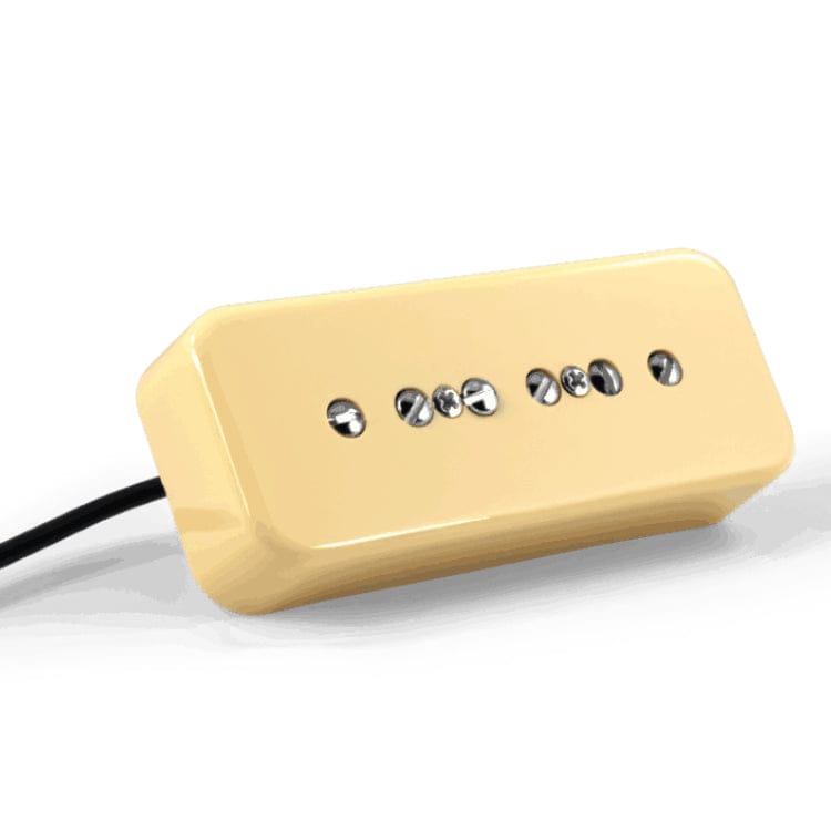 Fralin pickups Pickups Fralin P90 Hum-Cancelling Soapbar Cream Bridge tgt11
