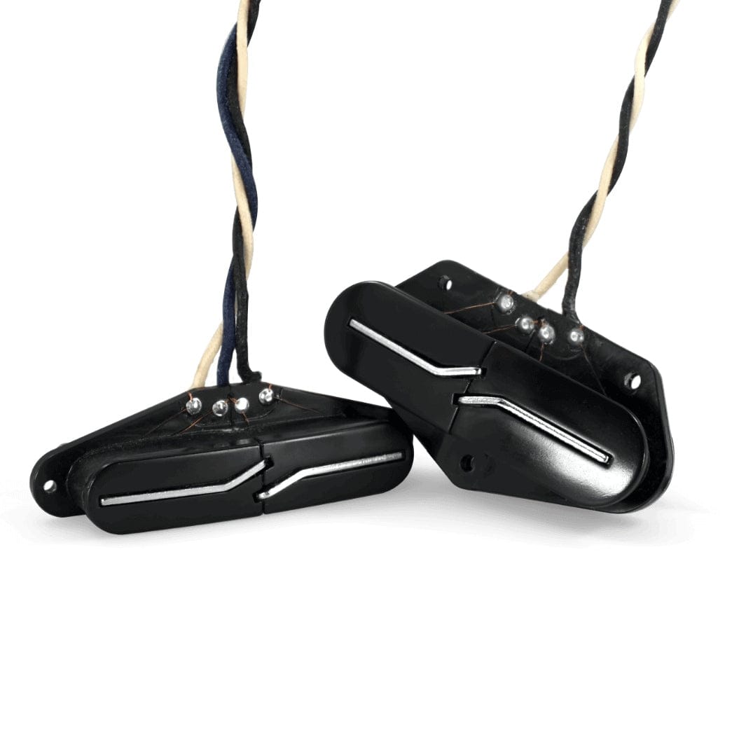 Fralin pickups Pickups Fralin Tele Noiseless Split Blade Set Black Blues Output tgt11