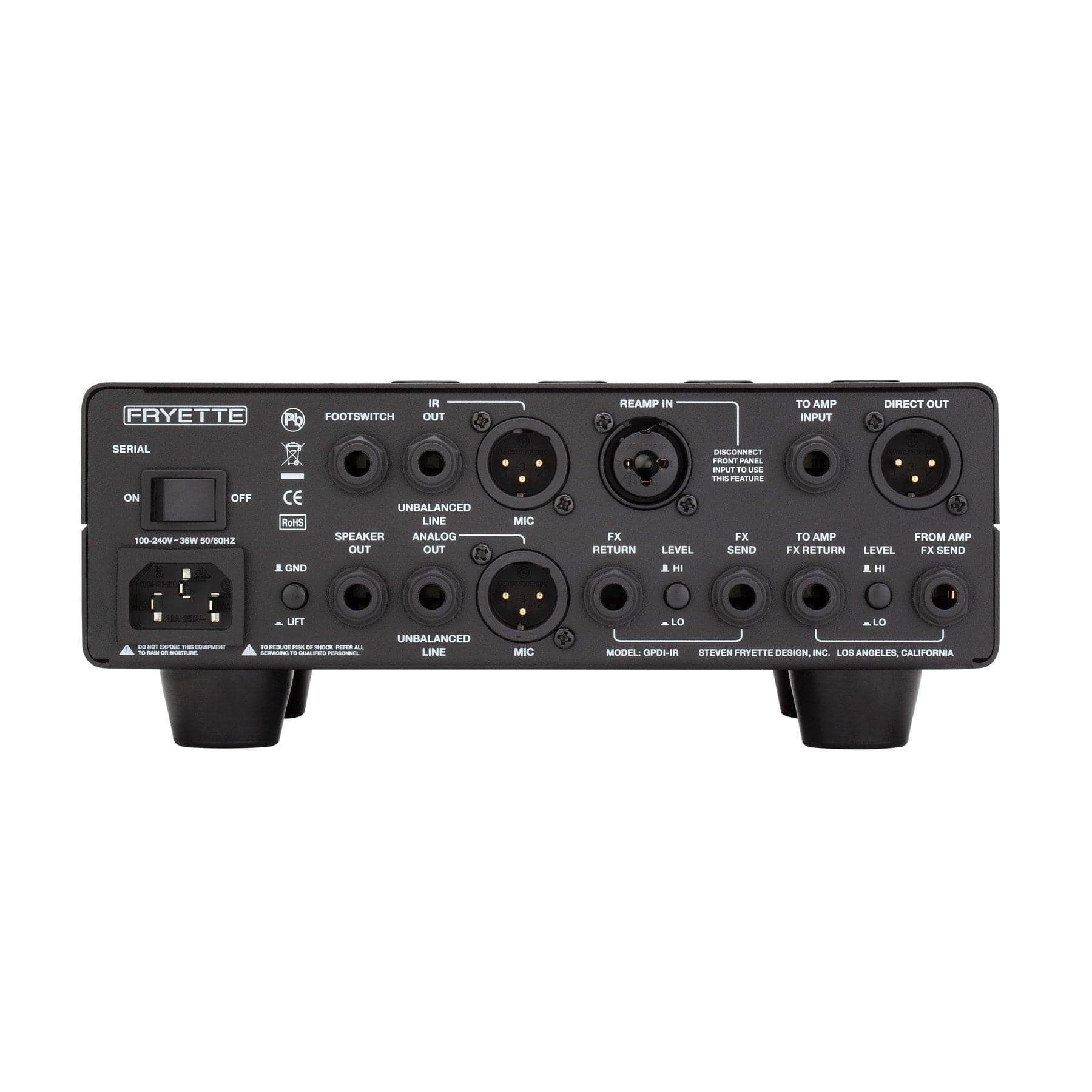 Fryette Förstärkare Fryette GP/DI IR Desktop Recording Amplifier tgt11