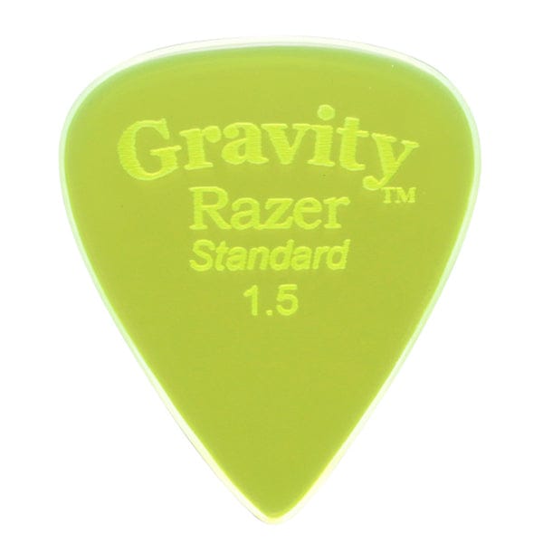 Gravity Picks Stränginstrument Gravity Picks Razer Standard 2.0 mm Master Finish w Multi-Grip Hole tgt11