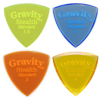 Gravity Picks Stränginstrument Gravity Picks Stealth Standard 2.0 mm Polished w Multi-Grip Hole tgt11