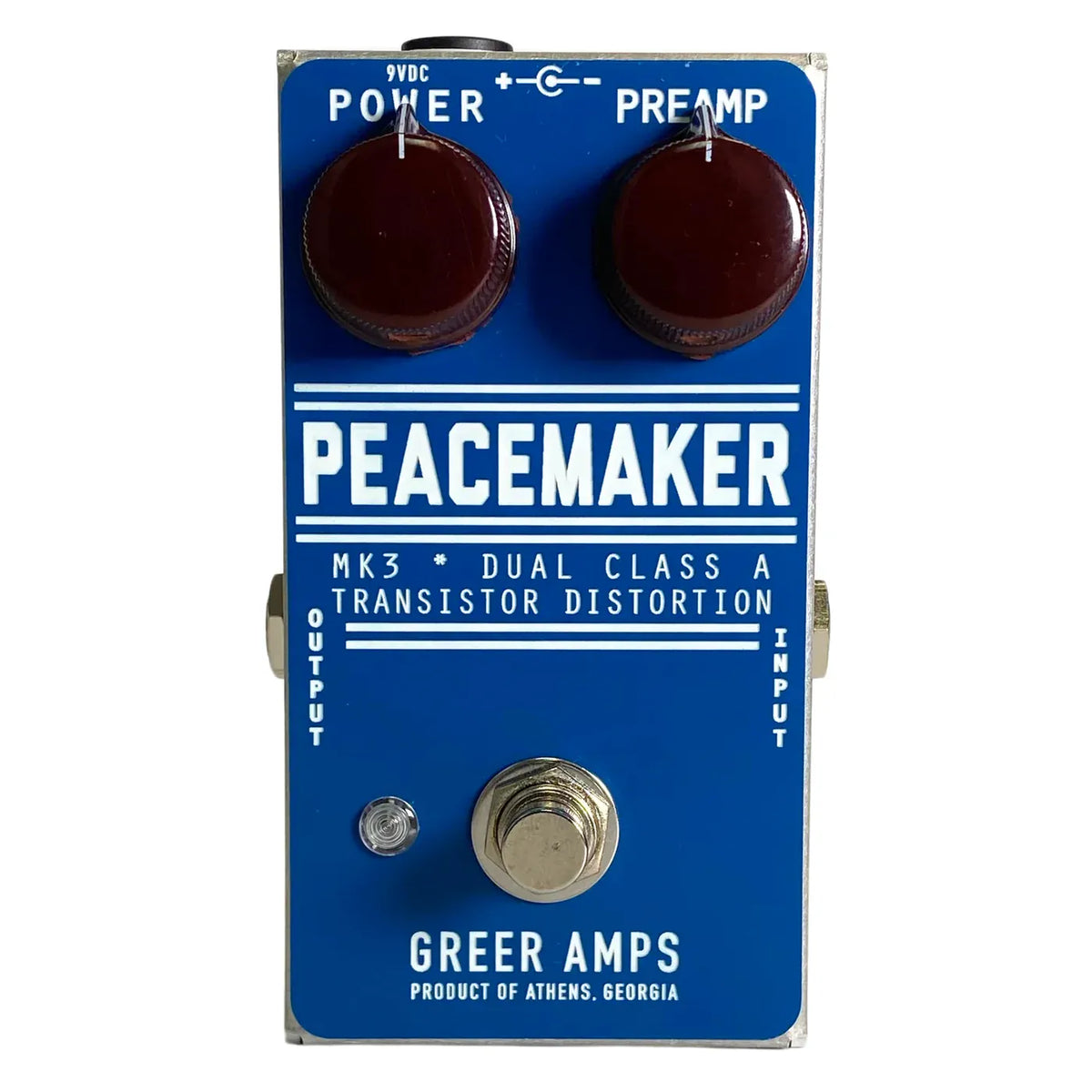 Greer Amps Distortion pedal Greer Amps the Peacemaker Blue tgt11
