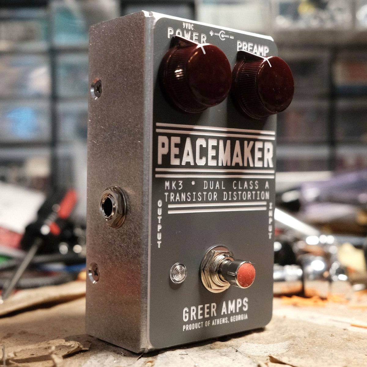 Greer Amps Distortion pedal Greer Amps the Peacemaker Grey tgt11