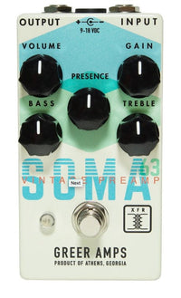 Greer Amps Pedaler Greer Amps SOMA 63 Vintage Preamp tgt11