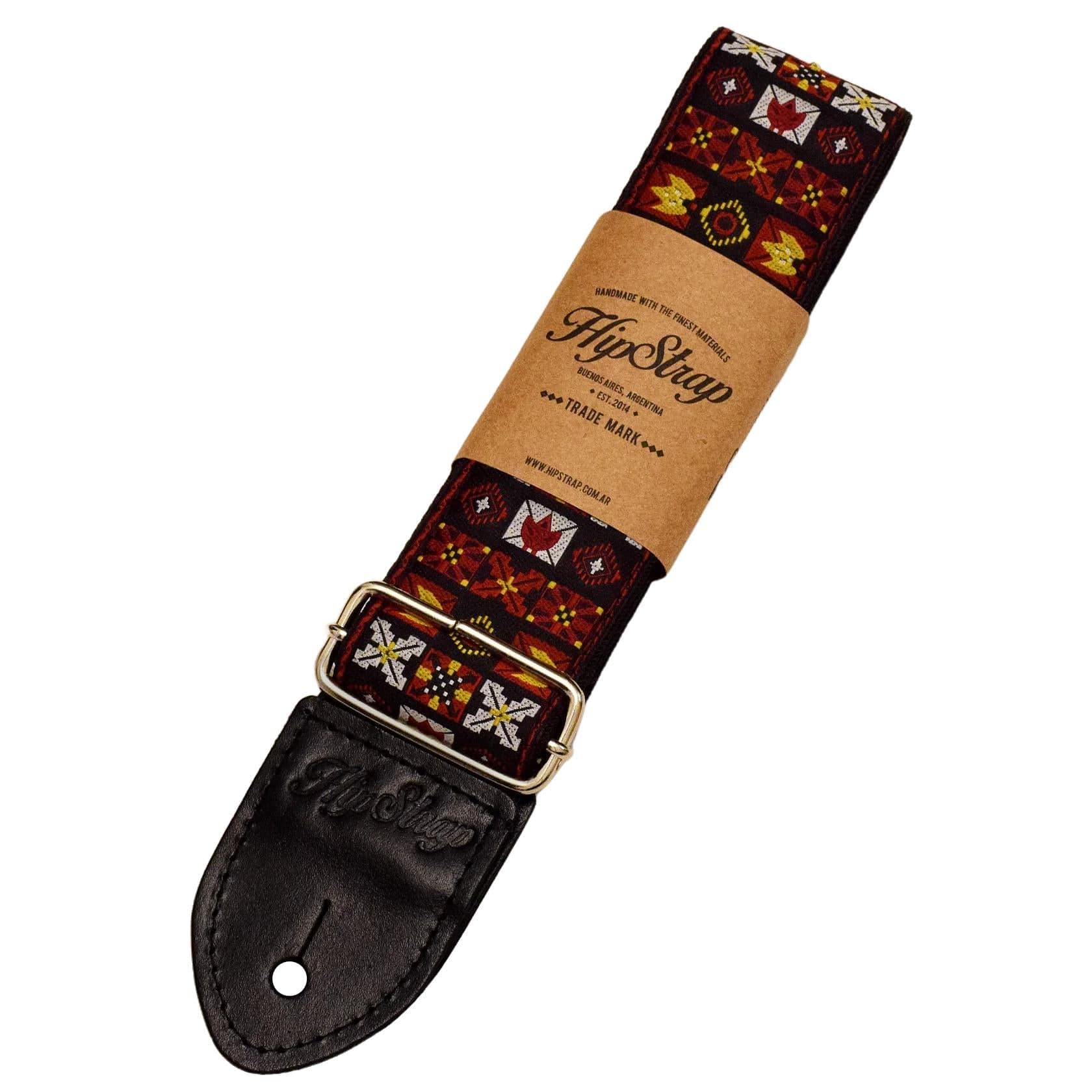 Hipstrap Stränginstrument Hipstrap Woodstock Red Jacquard Strap tgt11