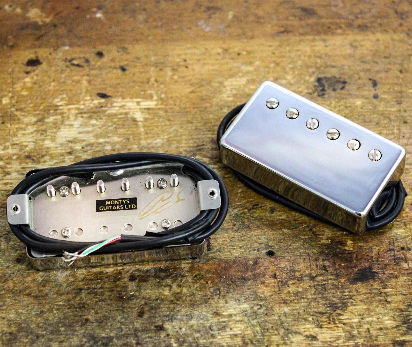 Monty*s Full Monty Humbucker Pickup Open Black / Set