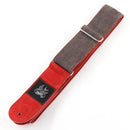 Jaykco Guitar Straps JayKco Straps Brown Denim on Red Suede tgt11