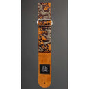 Jaykco Guitar Straps Stränginstrument Jaykco Orange and Gold Dragon on Brown tgt11