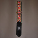Jaykco Guitar Straps Stränginstrument JayKco Red & Brown Flower Woven tgt11