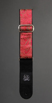 Jaykco Guitar Straps Stränginstrument JayKco Straps Red and Gold Paisley tgt11