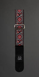 Jaykco Guitar Straps Stränginstrument JayKco Straps Red & Blue Flower Woven tgt11