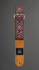 Jaykco Guitar Straps Stränginstrument JayKco Toasty Red Flower Woven tgt11